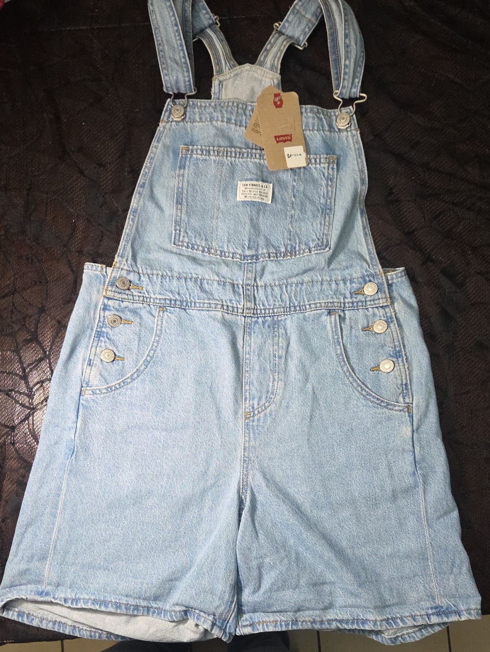 Levi's Women's Vintage "I Will" Shortall Overalls XS